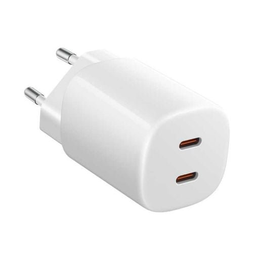 Εικόνα της Φορτιστής Xiaomi Nano Turbo Power USB-C x 2 45W White BHR087OEU
