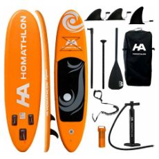 Εικόνα της Φουσκωτή Σανίδα SUP HomAthlon Mykonos 335x83x15cm Πορτοκαλί HA-700