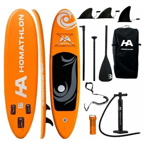 Εικόνα της Φουσκωτή Σανίδα SUP HomAthlon Mykonos 335x83x15cm Πορτοκαλί HA-700