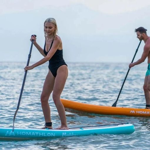 Εικόνα της Φουσκωτή Σανίδα SUP HomAthlon Malibu 305x76x15cm Βεραμάν/Λευκή HA-25031