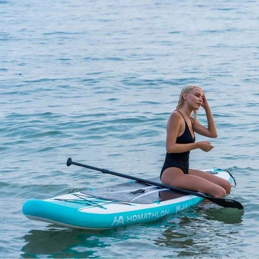 Εικόνα της Φουσκωτή Σανίδα SUP HomAthlon Malibu 305x76x15cm Βεραμάν/Λευκή HA-25031