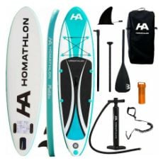 Εικόνα της Φουσκωτή Σανίδα SUP HomAthlon Malibu 305x76x15cm Βεραμάν/Λευκή HA-25031