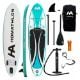 Εικόνα της Φουσκωτή Σανίδα SUP HomAthlon Malibu 305x76x15cm Βεραμάν/Λευκή HA-25031