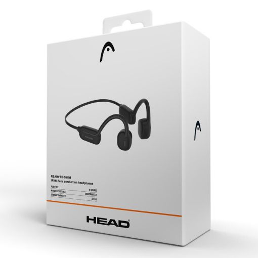 Εικόνα της Earphones Head Bone Conduction Bluetooth IPX8 Black HDTW01