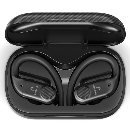 Εικόνα της Earphones Head Flex Hooks Bluetooth IPX7 Black HDTW03