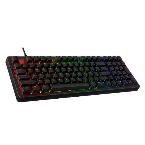 Εικόνα της Πληκτρολόγιο HyperX Origins 2 1800 RGB Hot-Swappable Linear Red Switches (US) Black B4QS4AA
