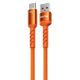 Εικόνα της Καλώδιο WK USB-A Male to USB-C Male 88W LED 1.2m Orange WDC-C13a