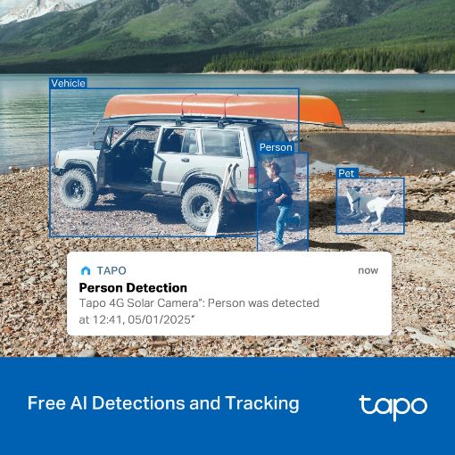 Εικόνα της Outdoor Wireless IP Camera TP-Link Tapo C615G Kit 4G Pan/Tilt with Solar Panel