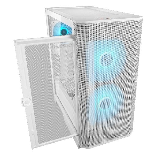 Εικόνα της Cougar Airface Airface FLO ARGB Tempered Glass White 385YA60.0002