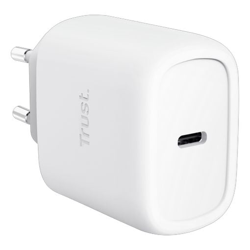 Εικόνα της Φορτιστής Trust Maxo GAN PD USB-C 45W με Καλώδιο White 25522