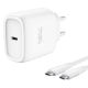Εικόνα της Φορτιστής Trust Maxo GAN PD USB-C 45W με Καλώδιο White 25522