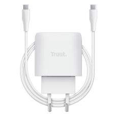 Εικόνα της Φορτιστής Trust Maxo GAN PD USB-C 45W με Καλώδιο White 25522