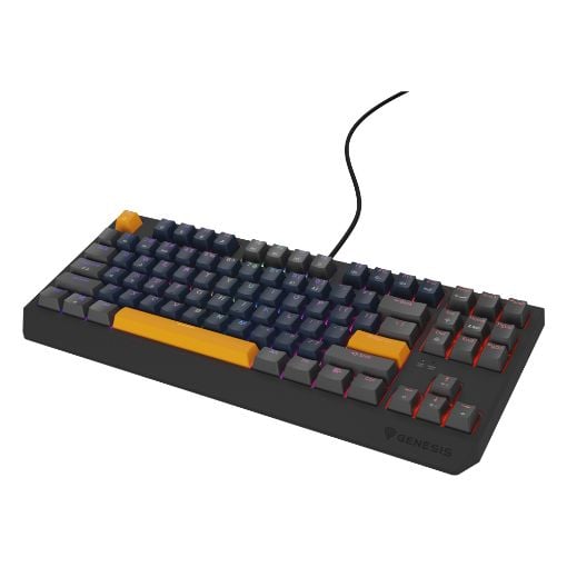 Εικόνα της Πληκτρολόγιο Genesis Thor 230 TKL RGB Hot-Swappable Panda Outemu Switches (US) Naval Blue Positive NKG-2163