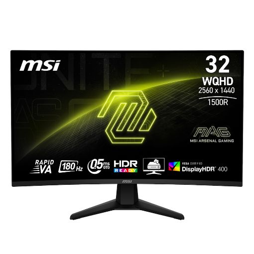 Εικόνα της Οθόνη MSI MAG 32CQ6F 31.5" VA Curved WQHD 180Hz HDR 9S6-3DC91M-026