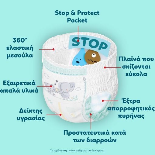Εικόνα της Πάνες Βρακάκι Pampers Premium Care No.4 (9-15kg) Monthly Pack 124τμχ