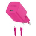 Εικόνα της Φορτιστής TTEC GAN PD USB-C 45W με Καλώδιο 1.2m Neon Pink 2SCG45CNP