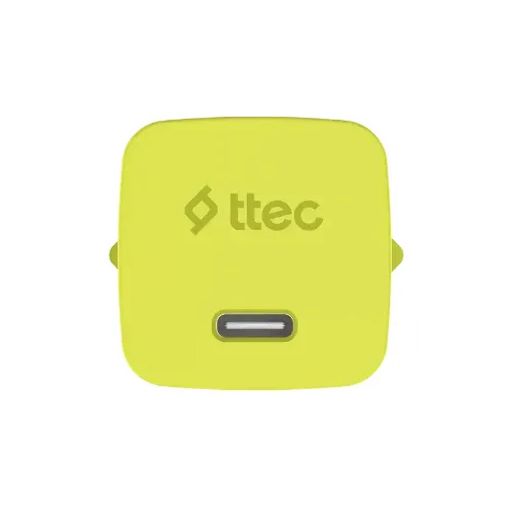Εικόνα της Φορτιστής TTEC GAN PD USB-C 45W με Καλώδιο 1.2m Neon Yellow 2SCG45CNS