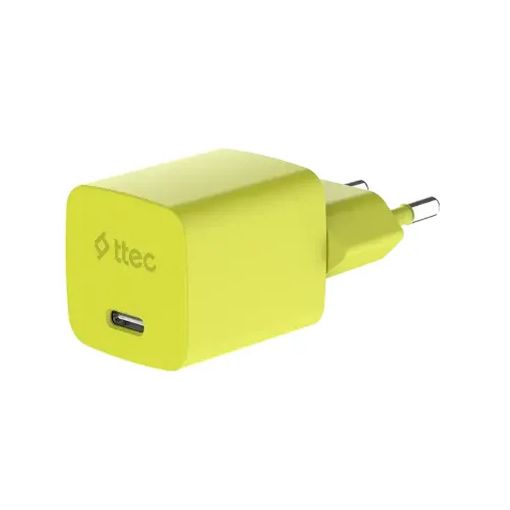 Εικόνα της Φορτιστής TTEC GAN PD USB-C 45W με Καλώδιο 1.2m Neon Yellow 2SCG45CNS