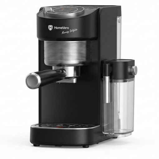 Εικόνα της Μηχανή Espresso HomeVero Αυτόματη για Αλεσμένο Καφέ & Κάψουλες 1.1lt 1400W Black HV-CMF1400