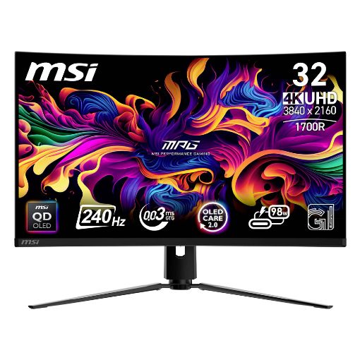 Εικόνα της Οθόνη MSI MPG 321CURX 31.5" Curved QD-OLED 4K UHD 240Hz HDR 9S6-3DD64T-011