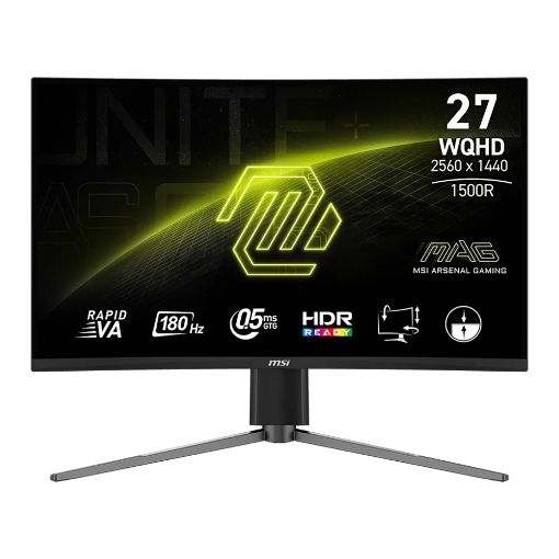 Εικόνα της Οθόνη MSI MAG 27CQ6PF 27" Curved Rapid VA WQHD 180Hz HDR 9S6-3CD94M-034