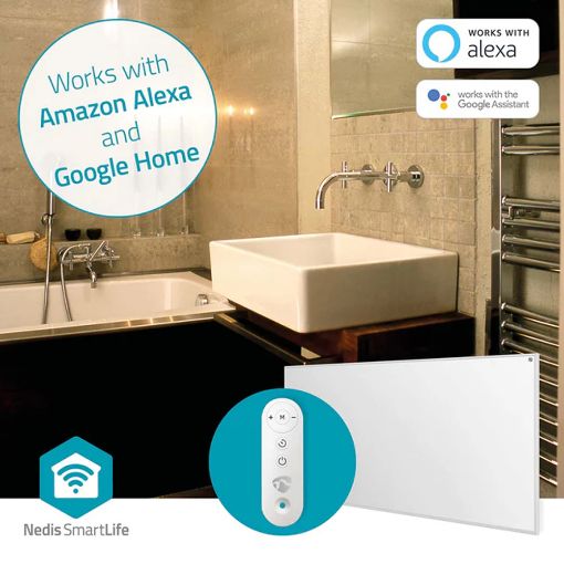 Εικόνα της Πάνελ Θέρμανσης Nedis SmartLife με Wi-Fi 700W White HTIP700WTW
