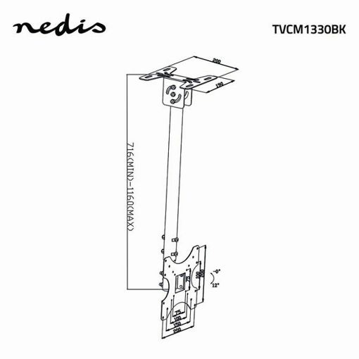 Εικόνα της Βάση Οροφής Τηλεόρασης Nedis 26-42" Black TVCM1330BK