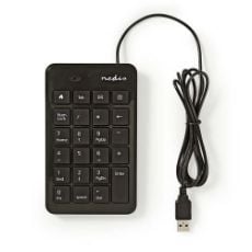 Εικόνα της Number Pad Nedis Wired Black KBNM100BK