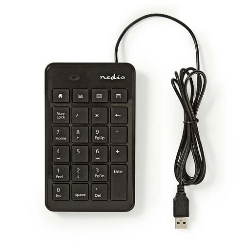 Εικόνα της Number Pad Nedis Wired Black KBNM100BK