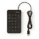 Εικόνα της Number Pad Nedis Wired Black KBNM100BK