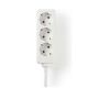 Εικόνα της Πολύπριζο Nedis 3 Θέσεων 1.5m White EXSO315F1WTB