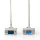 Εικόνα της Καλώδιο Επέκτασης Nedis 9-pin D-SUB Male to Female 5m Grey CCGL52010IV50