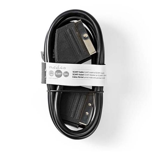 Εικόνα της Καλώδιο Nedis Scart/Scart 1.5m Black CVGL31001BK15