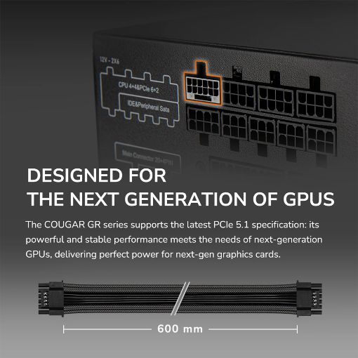 Εικόνα της Τροφοδοτικό Cougar GR 750W 80 Plus Gold 31GR075001P01