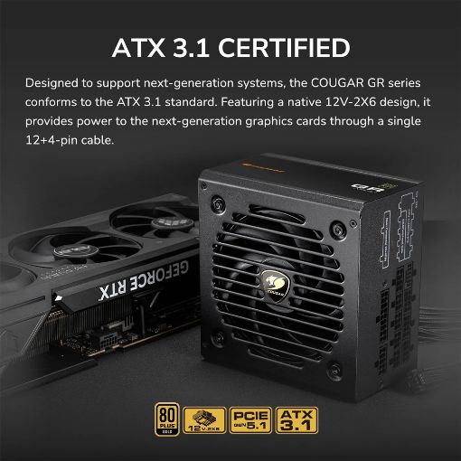 Εικόνα της Τροφοδοτικό Cougar GR 750W 80 Plus Gold 31GR075001P01