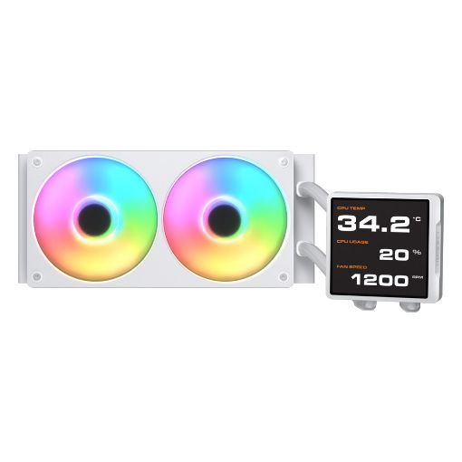 Εικόνα της Cougar Poseidon Vistek Pro 240 ARGB White 3MPVP240.0002