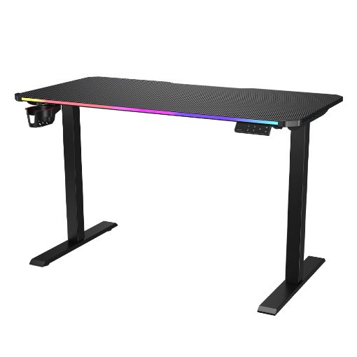 Εικόνα της Gaming Desk Cougar E-Ares 120 με Ρυθμιζόμενο Ύψος 120 x 60 x 73-118 cm Μαύρο 3MARS1SB.0001