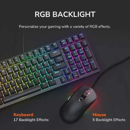 Εικόνα της Πληκτρολόγιο-Ποντίκι Cougar Combat S 98% RGB 50M Pre-Lubed Switches (US) Black 37CTSM1MB.0002