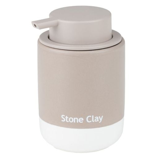 Εικόνα της Αντλία Σαπουνιού Estia Tone Lab Κεραμική 280ml Stone Clay 02-40154