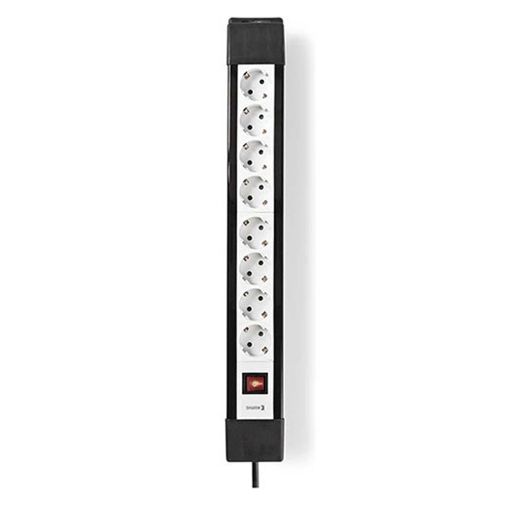 Εικόνα της Πολύπριζο Nedis 8 Θέσεων 3m με Διακόπτη Black/White EXSO830F1PRO