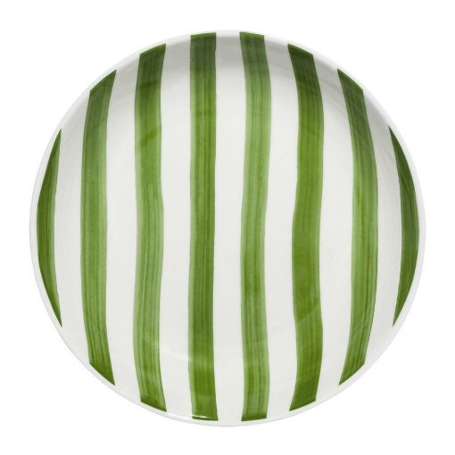 Εικόνα της Πιάτο Βαθύ Estia Ligne Πορσελάνινο 20cm White/Green 07-38861