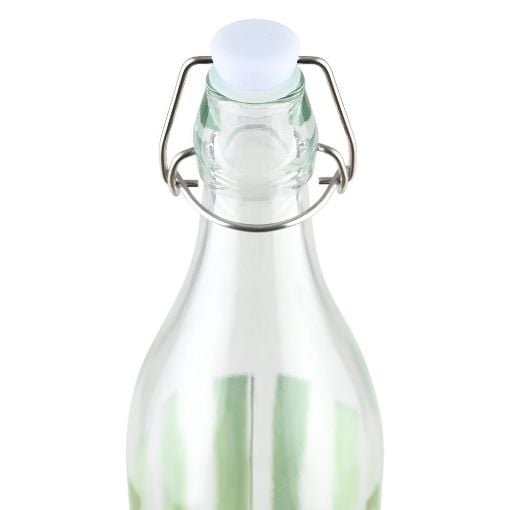 Εικόνα της Μπουκάλι Estia Ligne Γυάλινο 1000ml με Καπάκι Πράσινο/Διάφανο 01-39608
