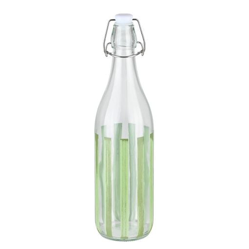Εικόνα της Μπουκάλι Estia Ligne Γυάλινο 1000ml με Καπάκι Πράσινο/Διάφανο 01-39608