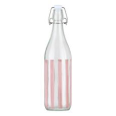 Εικόνα της Μπουκάλι Estia Ligne Γυάλινο 1000ml με Καπάκι Ροζ/Διάφανο 01-39615