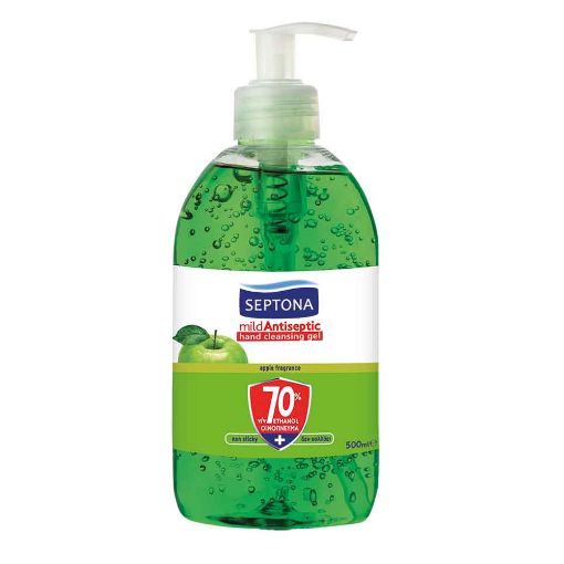 Εικόνα της Αντισηπτικό Gel Septona με Άρωμα Μήλο 500ml