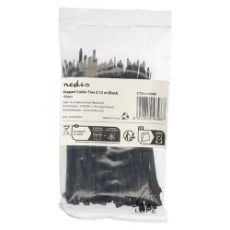 Εικόνα της Δεματικά Καλωδίων Nedis Tie Wrap 120 x 3 mm 100τμχ Black CTS04100BK