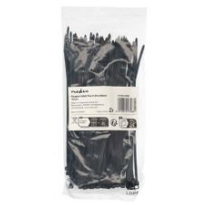 Εικόνα της Δεματικά Καλωδίων Nedis Tie Wrap 200 x 4 mm 100τμχ Black CTS06100BK