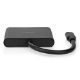 Εικόνα της Docking Station Nedis 3-in-1 USB-C 0.1m Black CCGB64770BK01