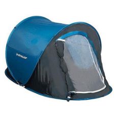 Εικόνα της Σκηνή Dunlop Pop-Up 2 Ατόμων με UV Προστασία 255x155x95cm 400mm Μαύρη/Μπλε 2931