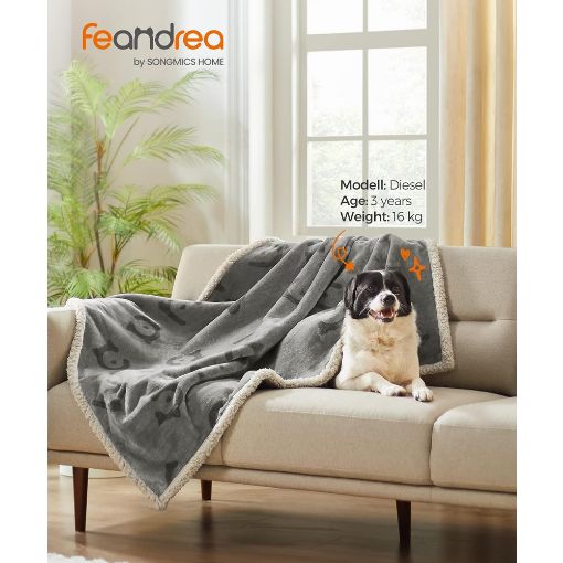 Εικόνα της Αδιάβροχη Κουβέρτα Feandrea 127x101cm Γκρι PPB050G01